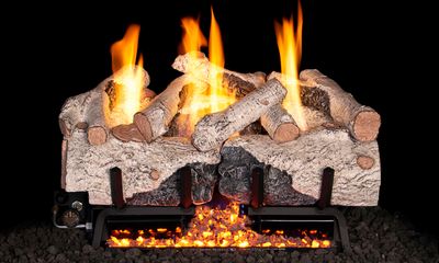 The RH Peterson: G10 Series Vent-Free Charred Alpine Birch Logs - 16/18", available at Hearth & Home of Central New York in East Syracuse