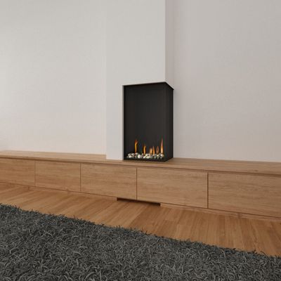 The Ortal: Corner Left Side LS 4070 Gas Fireplace, available at Hearth & Home of Central New York in East Syracuse