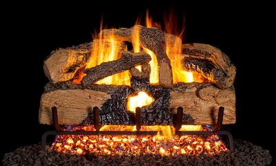 The RH Peterson: G52 Series Charred Evergreen Split Oak Logs - 18", available at Hearth & Home of Central New York in East Syracuse