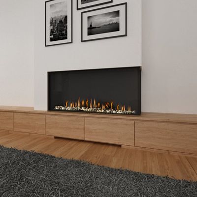 The Ortal: Corner Left Side 51H Gas Fireplace, available at Hearth & Home of Central New York in East Syracuse