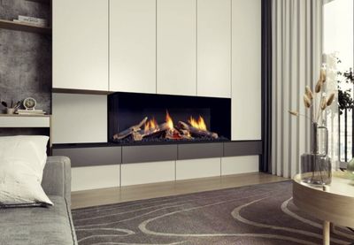 The Ortal: Two Sided Corner Fireplace 60H, available at Hearth & Home of Central New York in East Syracuse