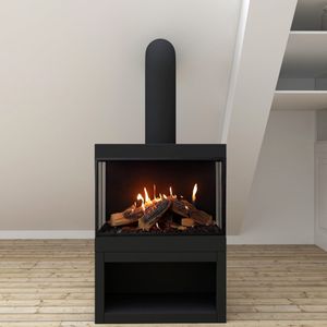 Ortal: Wilderness Stand Alone Three Sided 75 Gas Fireplace