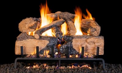 The RH Peterson: G31 Series Charred Angel Split Oak Logs - 24", available at Hearth & Home of Central New York in East Syracuse