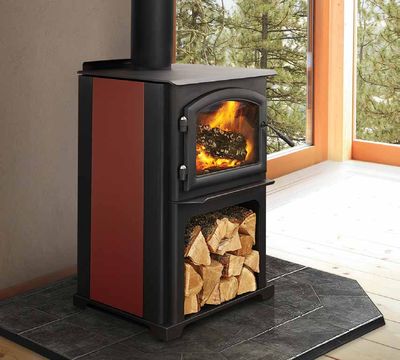 The Quadrafire: Discovery II Wood Stove, available at Hearth & Home of Central New York in East Syracuse