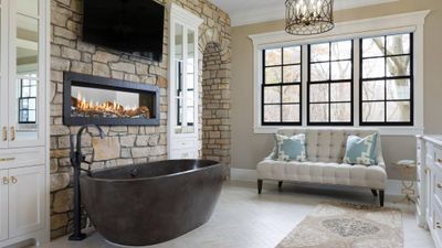 The Heat & Glo: Mezzo 36 See-Through Fireplace, available at Hearth & Home of Central New York in East Syracuse