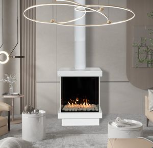 Ortal: Stand Alone Three Sided 25H Gas Fireplace