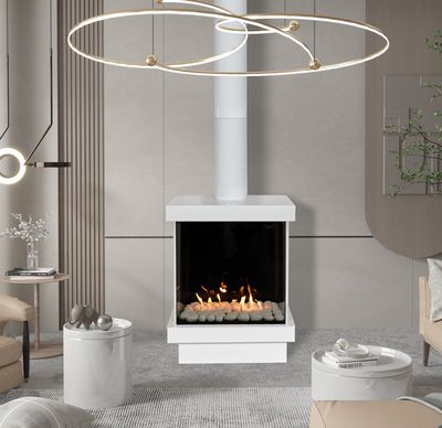 The Ortal: Stand Alone Three Sided 25H Gas Fireplace, available at Hearth & Home of Central New York in East Syracuse
