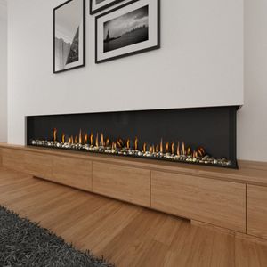 Ortal: Corner Right Side RS 98 Gas Fireplace