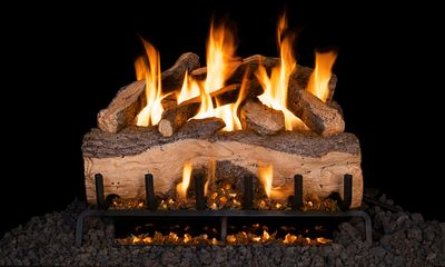 The RH Peterson: G31 Series Mountain Crest Split Oak Logs - 24", available at Hearth & Home of Central New York in East Syracuse
