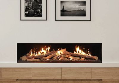 The Ortal: Front Facing Fireplace 68 (50x13), available at Hearth & Home of Central New York in East Syracuse