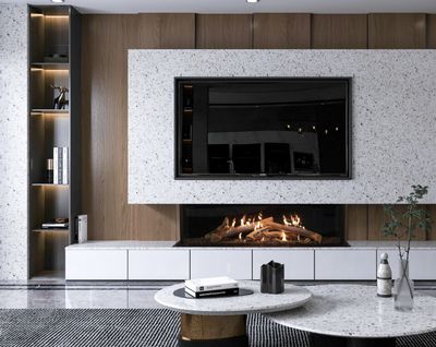 The Ortal: Two Sided Corner Fireplace 60, available at Hearth & Home of Central New York in East Syracuse