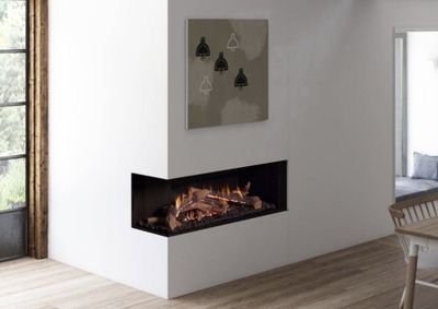 The Ortal: Wilderness Two-Sided Corner Fireplace 51 - Left Side, available at Hearth & Home of Central New York in East Syracuse
