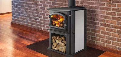 The Quadrafire: Discovery I Wood Stove, available at Hearth & Home of Central New York in East Syracuse