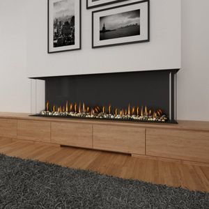 Ortal: Three Sided 98H Gas Fireplace