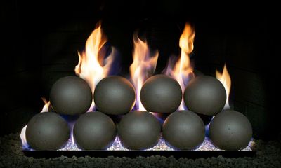 The RH Peterson: 4" Epic Black Fyre Spheres (19-Piece Set), available at Hearth & Home of Central New York in East Syracuse