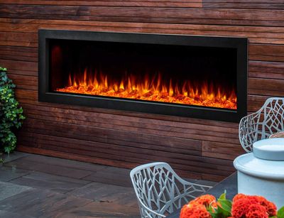 The Simplifire: Forum 55 Outdoor Fireplace, available at Hearth & Home of Central New York in East Syracuse