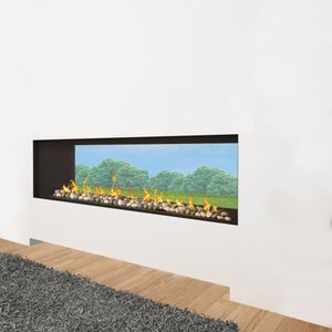 Ortal: Indoor-Outdoor Tu 150 Double Glass Natural Gas Fireplace