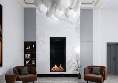 The Ortal: Front Facing Fireplace 31H (31x65), available at Hearth & Home of Central New York in East Syracuse