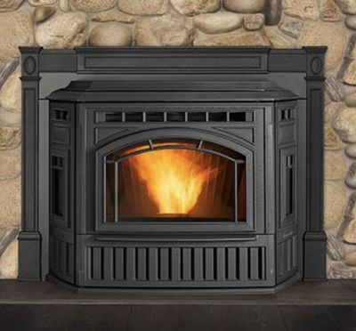 The Quadrafire: Trekker Pellet Insert, available at Hearth & Home of Central New York in East Syracuse
