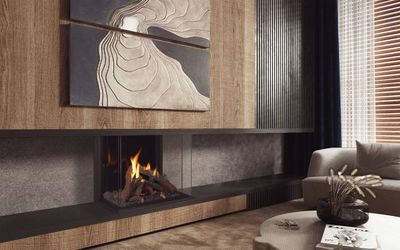 The Ortal: Wilderness Three Sided 25H Fireplace, available at Hearth & Home of Central New York in East Syracuse