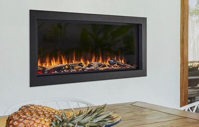 The Simplifire: Forum 43 Outdoor Fireplace, available at Hearth & Home of Central New York in East Syracuse