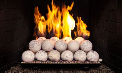The RH Peterson: 4" Carrera Marble Fyre Spheres (24-Piece Set), available at Hearth & Home of Central New York in East Syracuse