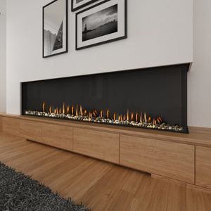 Ortal: Corner Left Side 98H Gas Fireplace