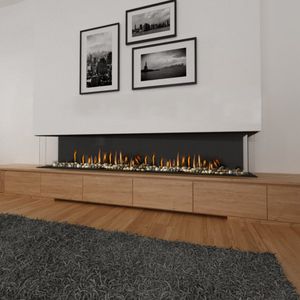 Ortal: Three Sided TS 98 Gas Fireplace