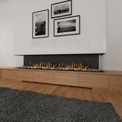 The Ortal: Three Sided TS 98 Gas Fireplace, available at Hearth & Home of Central New York in East Syracuse