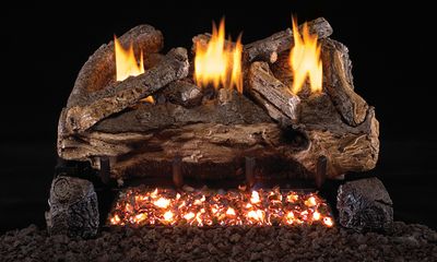 The RH Peterson: G18 Series Vent-Free Evening Fyre Split Logs - 30", available at Hearth & Home of Central New York in East Syracuse