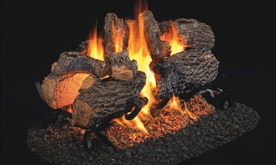 The RH Peterson: Charred Oak See-Thru Logs - 18/20", available at Hearth & Home of Central New York in East Syracuse