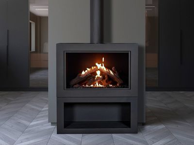 The Ortal: Wilderness Stand Alone Front Facing 75 Gas Fireplace, available at Hearth & Home of Central New York in East Syracuse