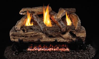 The RH Peterson: G9 Series Split Oak Vent-Free See-Thru Logs - 24", available at Hearth & Home of Central New York in East Syracuse