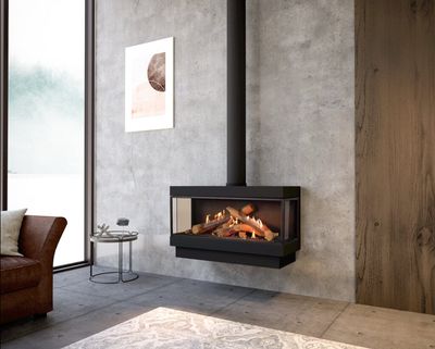 The Ortal: Wilderness Three Sided 44" Fireplace, available at Hearth & Home of Central New York in East Syracuse