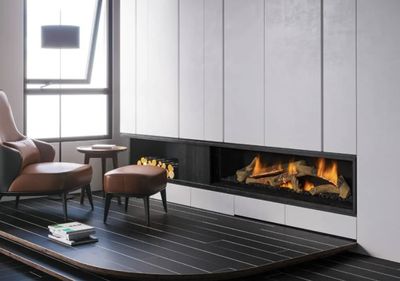 The Ortal: Front Facing Fireplace 60 (60x21), available at Hearth & Home of Central New York in East Syracuse