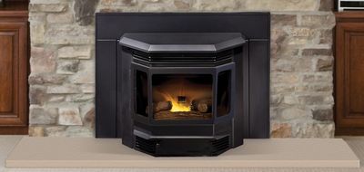 The Quadrafire: Classic Bay 1200 Pellet Insert, available at Hearth & Home of Central New York in East Syracuse