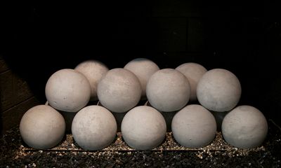 The RH Peterson: 4" Graystone Fyre Spheres (19-Piece Set), available at Hearth & Home of Central New York in East Syracuse