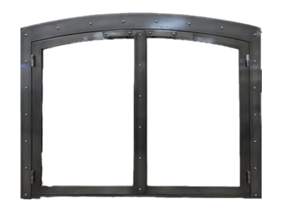 Design Specialties Black Rock Arch Makeover fireplace door