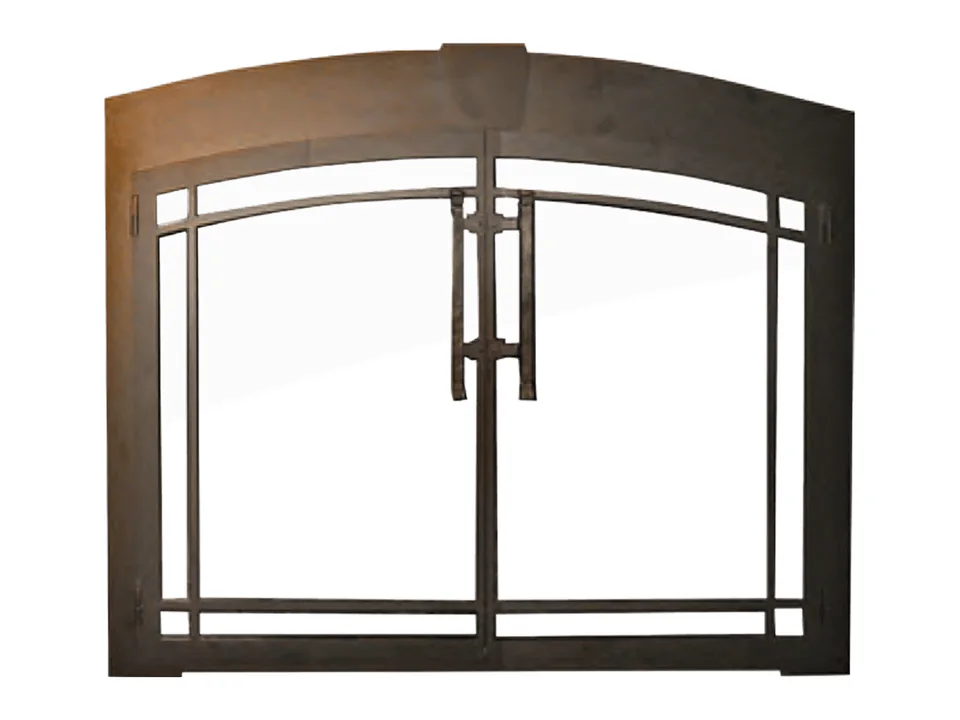 Design Specialties Buckingham Arch Makeover Series fireplace door